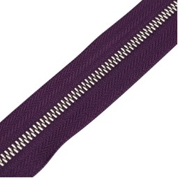 Молния металл TECHNO рулонная 5 мм фиолет БУЗОК/никель 